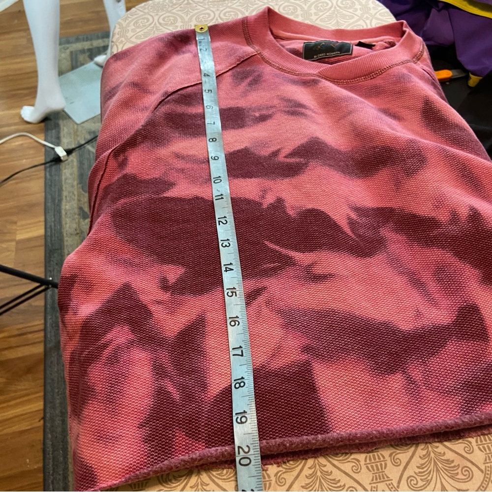 Greg Norman Collection Cropped Pink Tie-Dye Sweatshirt XLarge XL Unisex - Picture 3 of 10